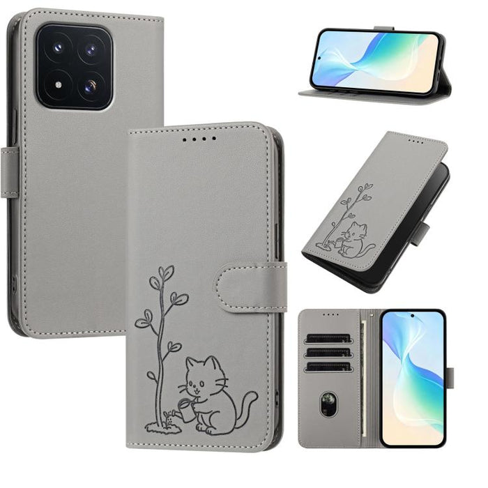 Funda para teléfono YX0014 con hebilla de árbol de agua para gatos y correa de cuero vegano., For Xiaomi 17T 5G, For Xiaomi Poco X8 Pro Max / Redmi Turbo 5 Max, For Xiaomi Poco X8 Pro 5G / Redmi Turbo 5 5G, For Xiaomi 17 Ultra                          ...