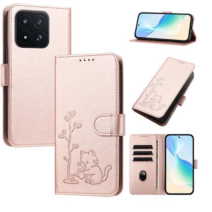 Funda para teléfono YX0014 con hebilla de árbol de agua para gatos y correa de cuero vegano., For Xiaomi 17T 5G, For Xiaomi Poco X8 Pro Max / Redmi Turbo 5 Max, For Xiaomi Poco X8 Pro 5G / Redmi Turbo 5 5G, For Xiaomi 17 Ultra                          ...