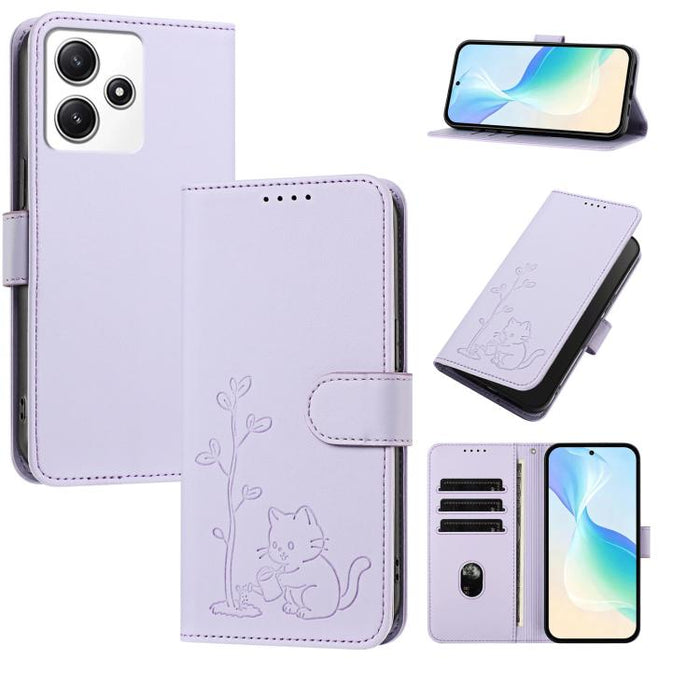 Funda para teléfono YX0014 con hebilla de árbol de agua para gatos y correa de cuero vegano., For Redmi Note 13 5G, For Redmi Note 13 Pro+, For Redmi 12 / Note 12R / Poco M6 Pro 5G, For Redmi Note 12 Turbo 5G / Poco F5, For Redmi Note 12S / Note 11S 4G...
