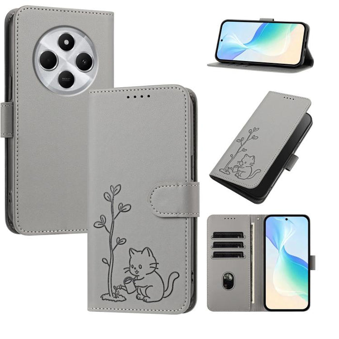 Funda para teléfono YX0014 con hebilla de árbol de agua para gatos y correa de cuero vegano., For Redmi 15C 5G / 4G EU 173mm, For Redmi A5 4G 173.3mm, For Redmi A5 4G 171.7mm / Poco C71, For Redmi Note 14 4G 164.84mm                                    ...