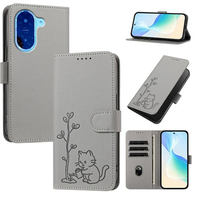 Funda para teléfono YX0014 con hebilla de árbol de agua para gatos y correa de cuero vegano., For Redmi 15C 5G / 4G EU 173mm, For Redmi A5 4G 173.3mm, For Redmi A5 4G 171.7mm / Poco C71, For Redmi Note 14 4G 164.84mm                                    ...