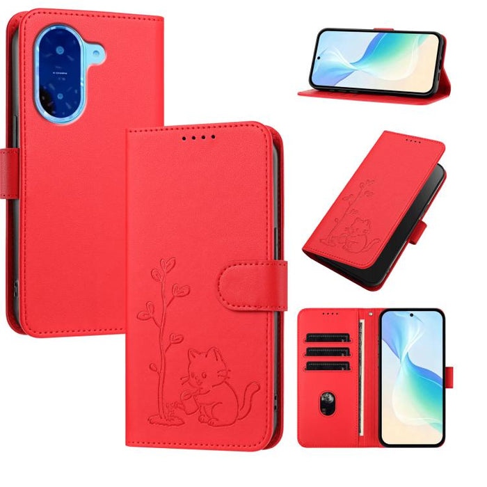 Funda para teléfono YX0014 con hebilla de árbol de agua para gatos y correa de cuero vegano., For Redmi 15C 5G / 4G EU 173mm, For Redmi A5 4G 173.3mm, For Redmi A5 4G 171.7mm / Poco C71, For Redmi Note 14 4G 164.84mm                                    ...