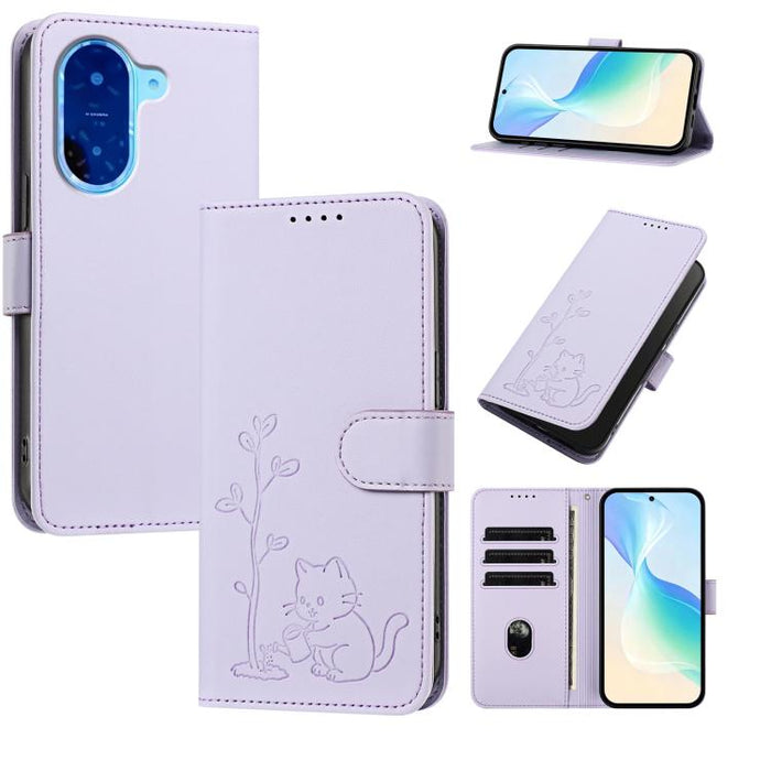Funda para teléfono YX0014 con hebilla de árbol de agua para gatos y correa de cuero vegano., For Redmi 15C 5G / 4G EU 173mm, For Redmi A5 4G 173.3mm, For Redmi A5 4G 171.7mm / Poco C71, For Redmi Note 14 4G 164.84mm                                    ...