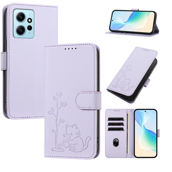 Funda para teléfono YX0014 con hebilla de árbol de agua para gatos y correa de cuero vegano., For Redmi Note 13 5G, For Redmi Note 13 Pro+, For Redmi 12 / Note 12R / Poco M6 Pro 5G, For Redmi Note 12 Turbo 5G / Poco F5, For Redmi Note 12S / Note 11S 4G...