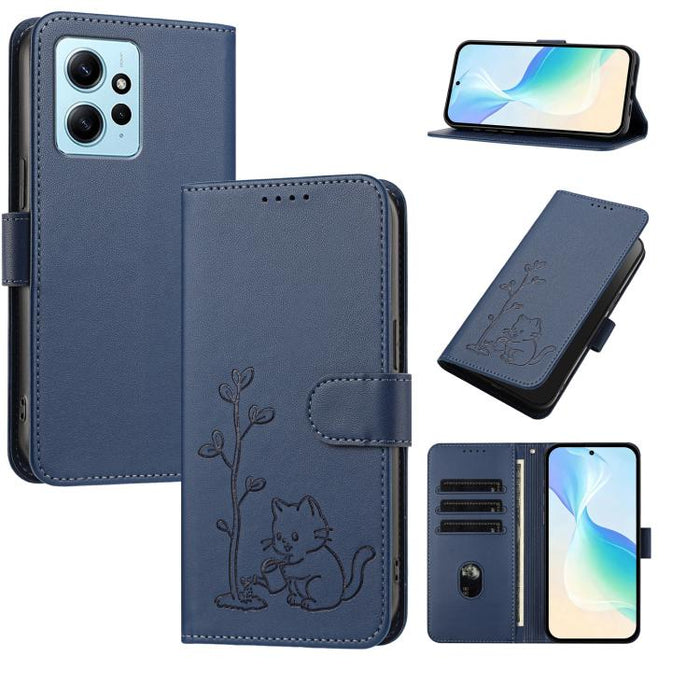 Funda para teléfono YX0014 con hebilla de árbol de agua para gatos y correa de cuero vegano., For Redmi Note 13 5G, For Redmi Note 13 Pro+, For Redmi 12 / Note 12R / Poco M6 Pro 5G, For Redmi Note 12 Turbo 5G / Poco F5, For Redmi Note 12S / Note 11S 4G...