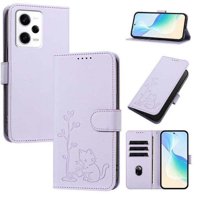 Funda para teléfono YX0014 con hebilla de árbol de agua para gatos y correa de cuero vegano., For Redmi Note 13 5G, For Redmi Note 13 Pro+, For Redmi 12 / Note 12R / Poco M6 Pro 5G, For Redmi Note 12 Turbo 5G / Poco F5, For Redmi Note 12S / Note 11S 4G...