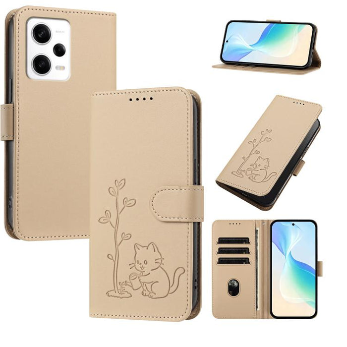 Funda para teléfono YX0014 con hebilla de árbol de agua para gatos y correa de cuero vegano., For Redmi Note 13 5G, For Redmi Note 13 Pro+, For Redmi 12 / Note 12R / Poco M6 Pro 5G, For Redmi Note 12 Turbo 5G / Poco F5, For Redmi Note 12S / Note 11S 4G...