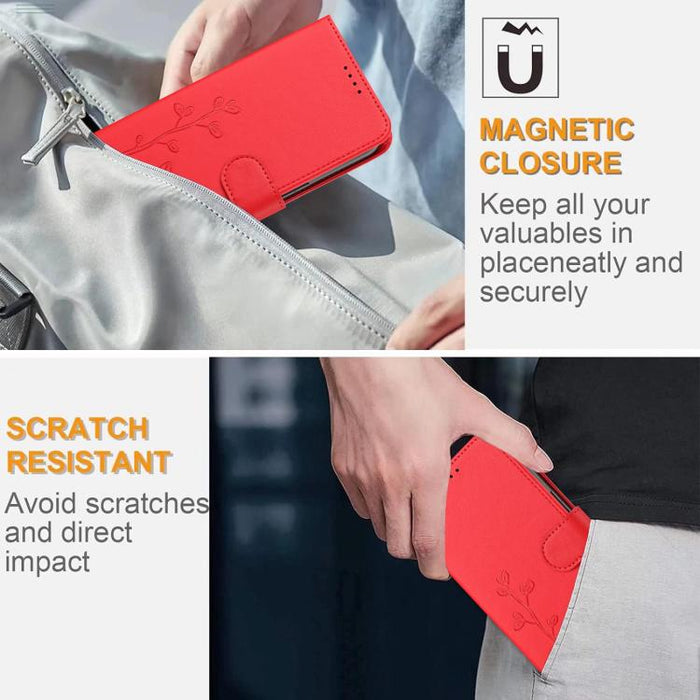 Funda para teléfono YX0014 con hebilla de árbol de agua para gatos y correa de cuero vegano., For Redmi Note 13 5G, For Redmi Note 13 Pro+, For Redmi 12 / Note 12R / Poco M6 Pro 5G, For Redmi Note 12 Turbo 5G / Poco F5, For Redmi Note 12S / Note 11S 4G...