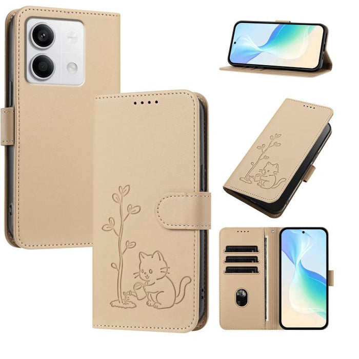 Funda para teléfono YX0014 con hebilla de árbol de agua para gatos y correa de cuero vegano., For Redmi Note 13 5G, For Redmi Note 13 Pro+, For Redmi 12 / Note 12R / Poco M6 Pro 5G, For Redmi Note 12 Turbo 5G / Poco F5, For Redmi Note 12S / Note 11S 4G...