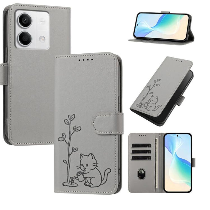 Funda para teléfono YX0014 con hebilla de árbol de agua para gatos y correa de cuero vegano., For Redmi Note 13 5G, For Redmi Note 13 Pro+, For Redmi 12 / Note 12R / Poco M6 Pro 5G, For Redmi Note 12 Turbo 5G / Poco F5, For Redmi Note 12S / Note 11S 4G...