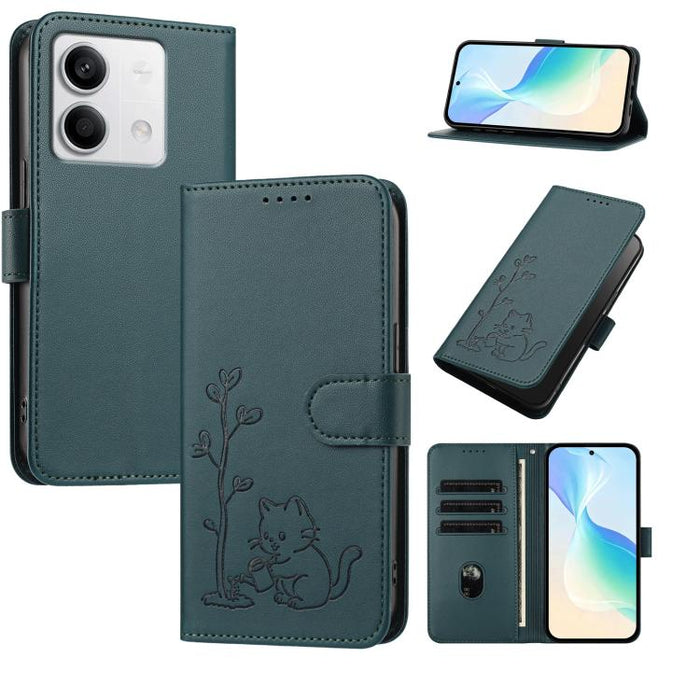 Funda para teléfono YX0014 con hebilla de árbol de agua para gatos y correa de cuero vegano., For Redmi Note 13 5G, For Redmi Note 13 Pro+, For Redmi 12 / Note 12R / Poco M6 Pro 5G, For Redmi Note 12 Turbo 5G / Poco F5, For Redmi Note 12S / Note 11S 4G...