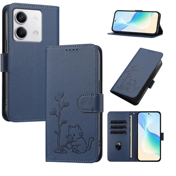 Funda para teléfono YX0014 con hebilla de árbol de agua para gatos y correa de cuero vegano., For Redmi Note 13 5G, For Redmi Note 13 Pro+, For Redmi 12 / Note 12R / Poco M6 Pro 5G, For Redmi Note 12 Turbo 5G / Poco F5, For Redmi Note 12S / Note 11S 4G...