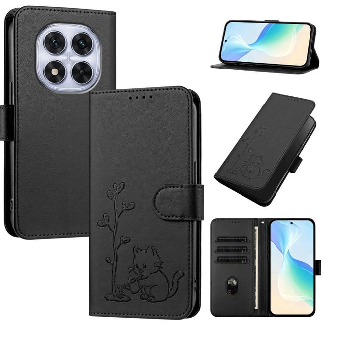 Funda para teléfono YX0014 con hebilla de árbol de agua para gatos y correa de cuero vegano., For Redmi 15C 5G / 4G EU 173mm, For Redmi A5 4G 173.3mm, For Redmi A5 4G 171.7mm / Poco C71, For Redmi Note 14 4G 164.84mm                                    ...