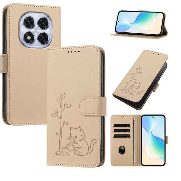 Funda para teléfono YX0014 con hebilla de árbol de agua para gatos y correa de cuero vegano., For Redmi 15C 5G / 4G EU 173mm, For Redmi A5 4G 173.3mm, For Redmi A5 4G 171.7mm / Poco C71, For Redmi Note 14 4G 164.84mm                                    ...