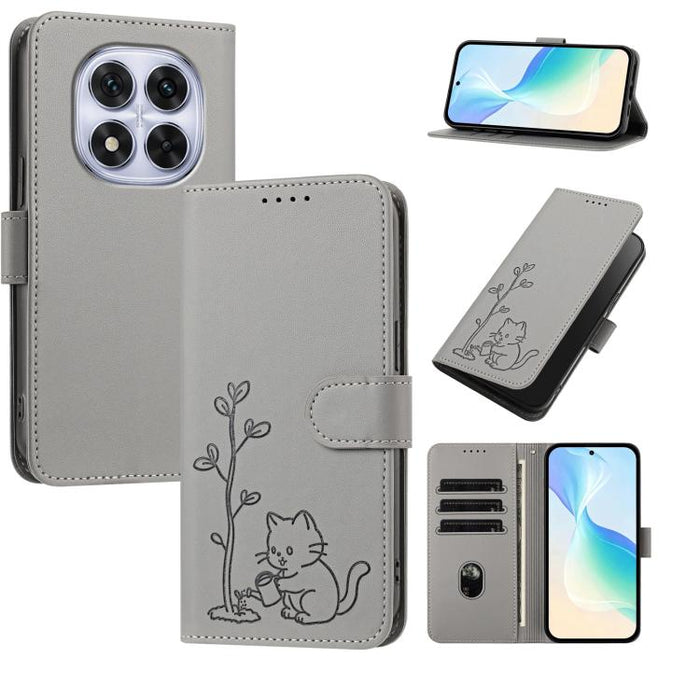 Funda para teléfono YX0014 con hebilla de árbol de agua para gatos y correa de cuero vegano., For Redmi 15C 5G / 4G EU 173mm, For Redmi A5 4G 173.3mm, For Redmi A5 4G 171.7mm / Poco C71, For Redmi Note 14 4G 164.84mm                                    ...