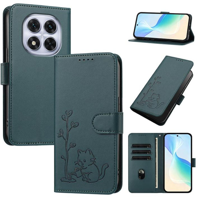 Funda para teléfono YX0014 con hebilla de árbol de agua para gatos y correa de cuero vegano., For Redmi 15C 5G / 4G EU 173mm, For Redmi A5 4G 173.3mm, For Redmi A5 4G 171.7mm / Poco C71, For Redmi Note 14 4G 164.84mm                                    ...