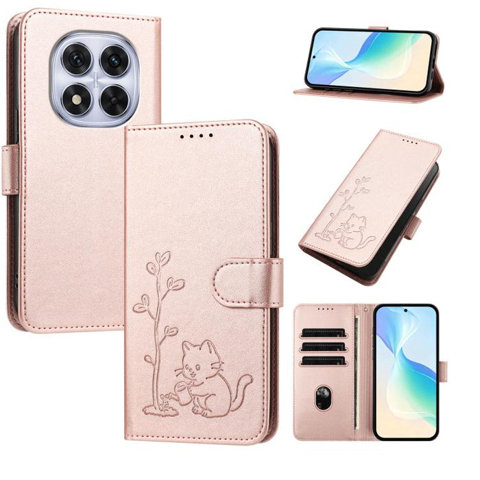 Funda para teléfono YX0014 con hebilla de árbol de agua para gatos y correa de cuero vegano., For Redmi 15C 5G / 4G EU 173mm, For Redmi A5 4G 173.3mm, For Redmi A5 4G 171.7mm / Poco C71, For Redmi Note 14 4G 164.84mm                                    ...