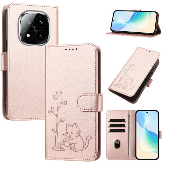 Funda para teléfono YX0014 con hebilla de árbol de agua para gatos y correa de cuero vegano., For Redmi 15C 5G / 4G EU 173mm, For Redmi A5 4G 173.3mm, For Redmi A5 4G 171.7mm / Poco C71, For Redmi Note 14 4G 164.84mm                                    ...