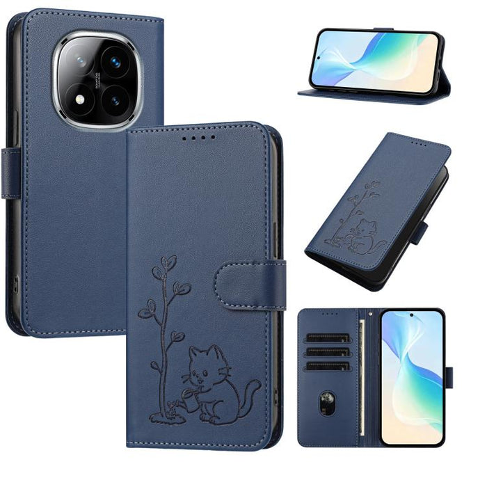 Funda para teléfono YX0014 con hebilla de árbol de agua para gatos y correa de cuero vegano., For Redmi 15C 5G / 4G EU 173mm, For Redmi A5 4G 173.3mm, For Redmi A5 4G 171.7mm / Poco C71, For Redmi Note 14 4G 164.84mm                                    ...