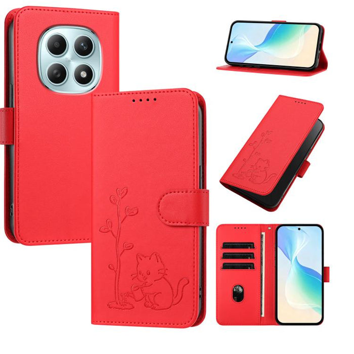 Funda para teléfono YX0014 con hebilla de árbol de agua para gatos y correa de cuero vegano., For Redmi K90 Max 5G, For Redmi A7 Pro 171mm / Poco C85x 5G, For Redmi 15a 5G, For Redmi Note 15 Pro+ 5G 163.3mm / Poco M8 Pro 5G                             ...