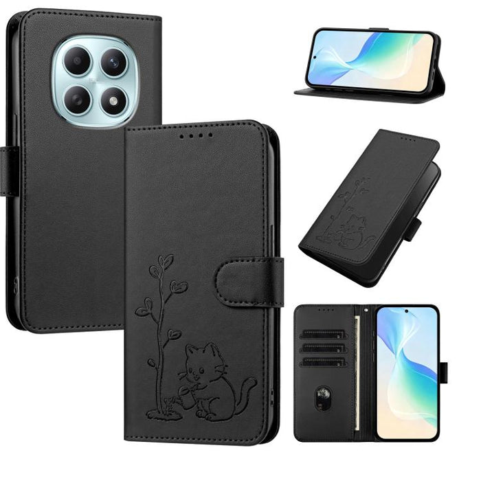 Funda para teléfono YX0014 con hebilla de árbol de agua para gatos y correa de cuero vegano., For Redmi K90 Max 5G, For Redmi A7 Pro 171mm / Poco C85x 5G, For Redmi 15a 5G, For Redmi Note 15 Pro+ 5G 163.3mm / Poco M8 Pro 5G                             ...