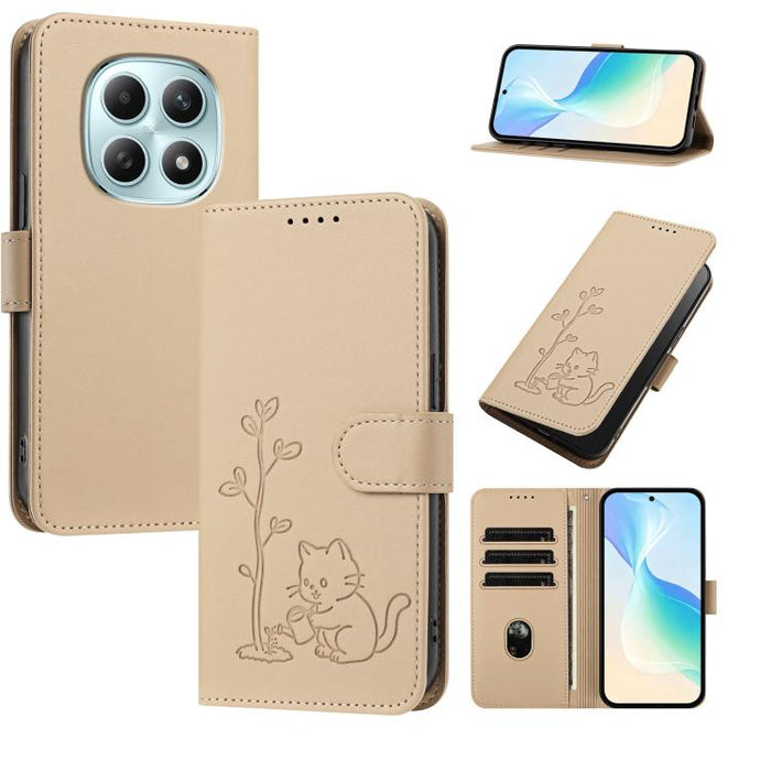 Funda para teléfono YX0014 con hebilla de árbol de agua para gatos y correa de cuero vegano., For Redmi K90 Max 5G, For Redmi A7 Pro 171mm / Poco C85x 5G, For Redmi 15a 5G, For Redmi Note 15 Pro+ 5G 163.3mm / Poco M8 Pro 5G                             ...