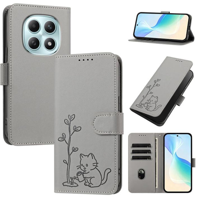 Funda para teléfono YX0014 con hebilla de árbol de agua para gatos y correa de cuero vegano., For Redmi K90 Max 5G, For Redmi A7 Pro 171mm / Poco C85x 5G, For Redmi 15a 5G, For Redmi Note 15 Pro+ 5G 163.3mm / Poco M8 Pro 5G                             ...
