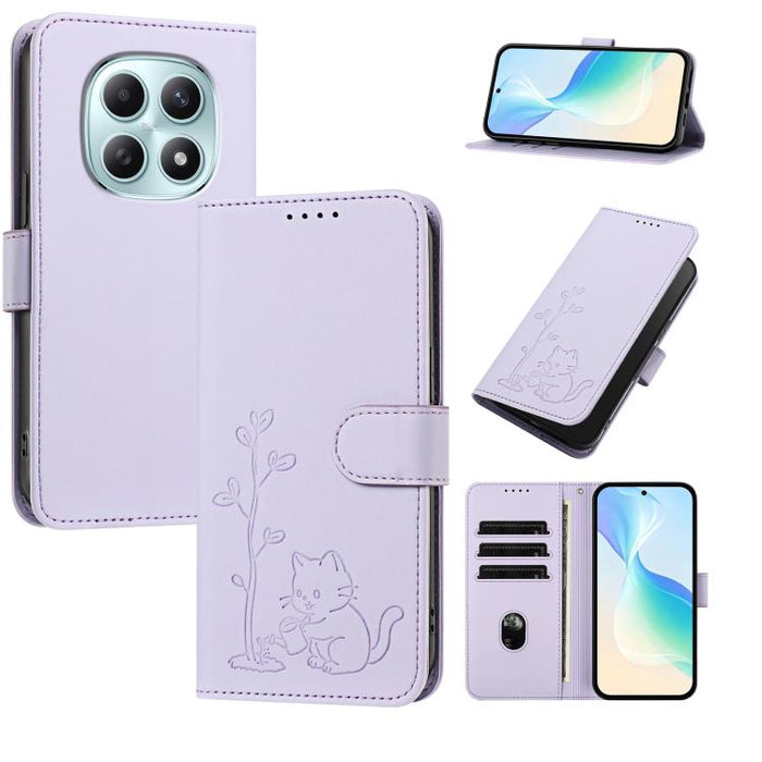 Funda para teléfono YX0014 con hebilla de árbol de agua para gatos y correa de cuero vegano., For Redmi K90 Max 5G, For Redmi A7 Pro 171mm / Poco C85x 5G, For Redmi 15a 5G, For Redmi Note 15 Pro+ 5G 163.3mm / Poco M8 Pro 5G                             ...