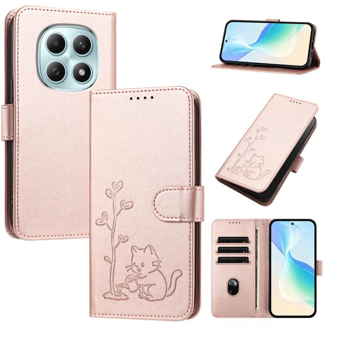Funda para teléfono YX0014 con hebilla de árbol de agua para gatos y correa de cuero vegano., For Redmi K90 Max 5G, For Redmi A7 Pro 171mm / Poco C85x 5G, For Redmi 15a 5G, For Redmi Note 15 Pro+ 5G 163.3mm / Poco M8 Pro 5G                             ...