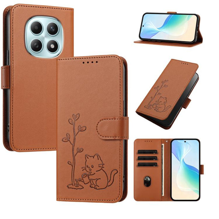 Funda para teléfono YX0014 con hebilla de árbol de agua para gatos y correa de cuero vegano., For Redmi K90 Max 5G, For Redmi A7 Pro 171mm / Poco C85x 5G, For Redmi 15a 5G, For Redmi Note 15 Pro+ 5G 163.3mm / Poco M8 Pro 5G                             ...