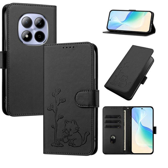 Funda para teléfono YX0014 con hebilla de árbol de agua para gatos y correa de cuero vegano., For Redmi K90 Max 5G, For Redmi A7 Pro 171mm / Poco C85x 5G, For Redmi 15a 5G, For Redmi Note 15 Pro+ 5G 163.3mm / Poco M8 Pro 5G                             ...