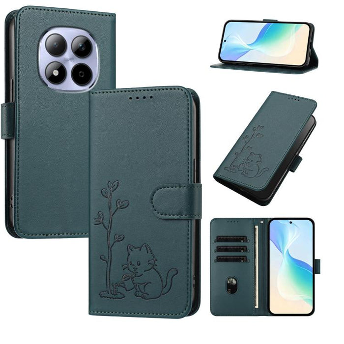 Funda para teléfono YX0014 con hebilla de árbol de agua para gatos y correa de cuero vegano., For Redmi K90 Max 5G, For Redmi A7 Pro 171mm / Poco C85x 5G, For Redmi 15a 5G, For Redmi Note 15 Pro+ 5G 163.3mm / Poco M8 Pro 5G                             ...
