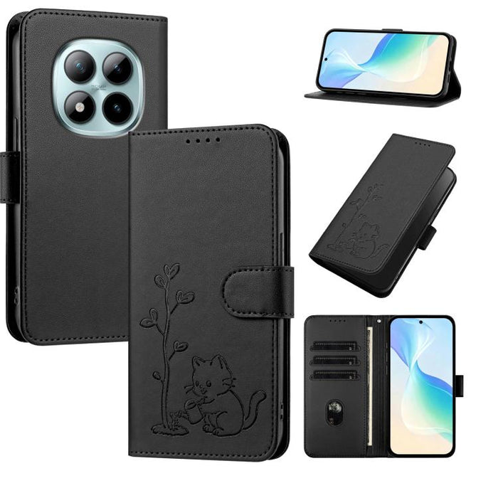 Funda para teléfono YX0014 con hebilla de árbol de agua para gatos y correa de cuero vegano., For Redmi K90 Max 5G, For Redmi A7 Pro 171mm / Poco C85x 5G, For Redmi 15a 5G, For Redmi Note 15 Pro+ 5G 163.3mm / Poco M8 Pro 5G                             ...