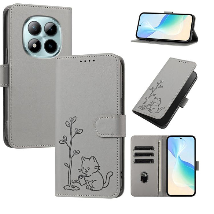 Funda para teléfono YX0014 con hebilla de árbol de agua para gatos y correa de cuero vegano., For Redmi K90 Max 5G, For Redmi A7 Pro 171mm / Poco C85x 5G, For Redmi 15a 5G, For Redmi Note 15 Pro+ 5G 163.3mm / Poco M8 Pro 5G                             ...