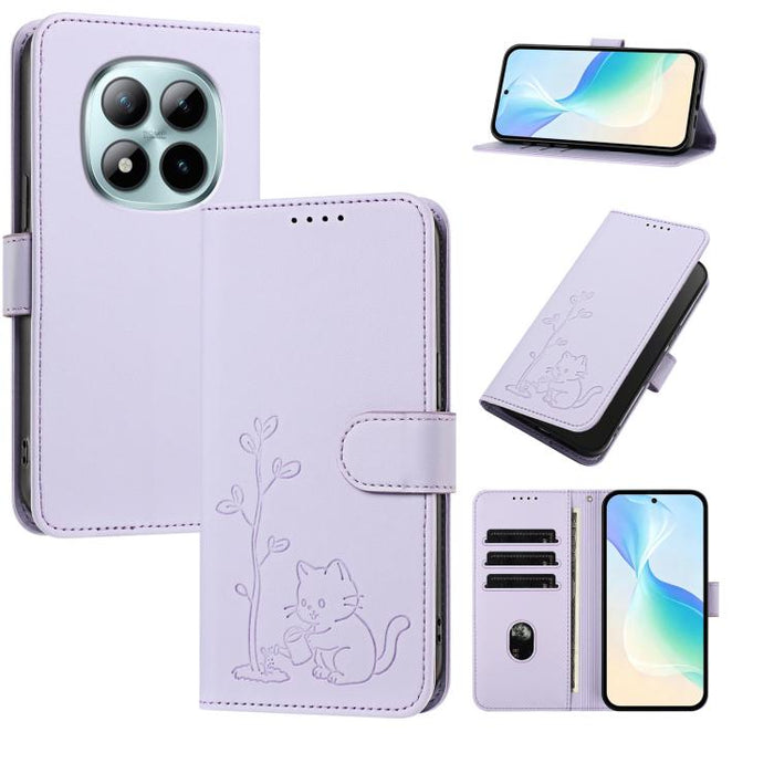 Funda para teléfono YX0014 con hebilla de árbol de agua para gatos y correa de cuero vegano., For Redmi K90 Max 5G, For Redmi A7 Pro 171mm / Poco C85x 5G, For Redmi 15a 5G, For Redmi Note 15 Pro+ 5G 163.3mm / Poco M8 Pro 5G                             ...
