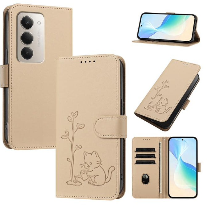 Funda para teléfono YX0014 con hebilla de árbol de agua para gatos y correa de cuero vegano., For Redmi K90 Max 5G, For Redmi A7 Pro 171mm / Poco C85x 5G, For Redmi 15a 5G, For Redmi Note 15 Pro+ 5G 163.3mm / Poco M8 Pro 5G                             ...