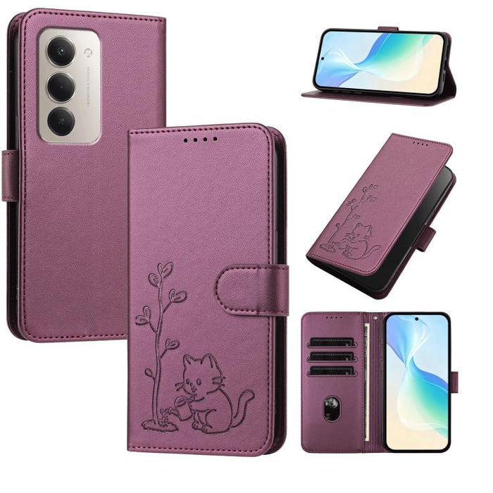 Funda para teléfono YX0014 con hebilla de árbol de agua para gatos y correa de cuero vegano., For Redmi K90 Max 5G, For Redmi A7 Pro 171mm / Poco C85x 5G, For Redmi 15a 5G, For Redmi Note 15 Pro+ 5G 163.3mm / Poco M8 Pro 5G                             ...