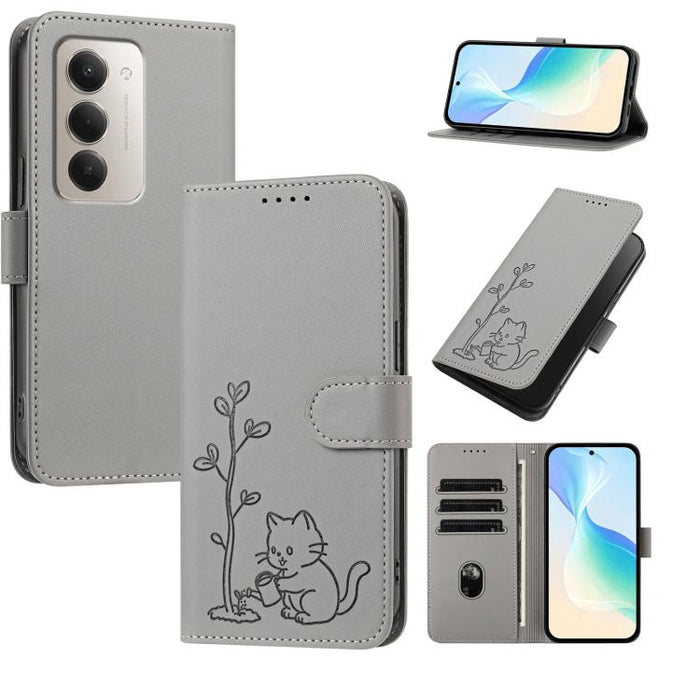 Funda para teléfono YX0014 con hebilla de árbol de agua para gatos y correa de cuero vegano., For Redmi K90 Max 5G, For Redmi A7 Pro 171mm / Poco C85x 5G, For Redmi 15a 5G, For Redmi Note 15 Pro+ 5G 163.3mm / Poco M8 Pro 5G                             ...