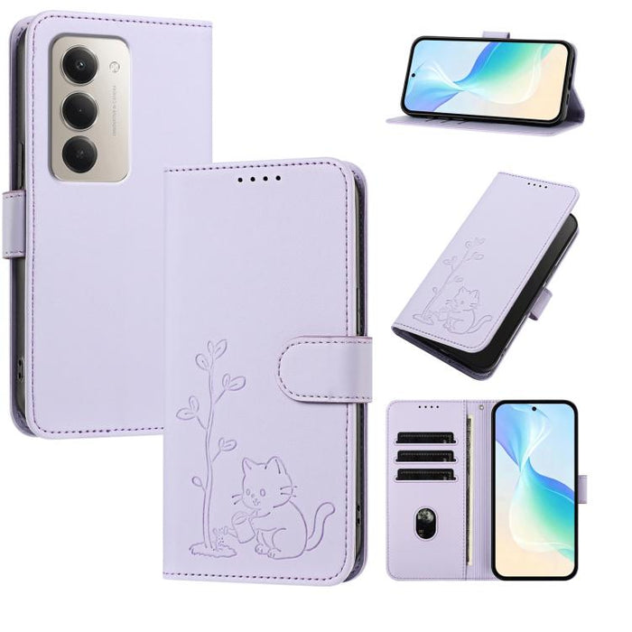 Funda para teléfono YX0014 con hebilla de árbol de agua para gatos y correa de cuero vegano., For Redmi K90 Max 5G, For Redmi A7 Pro 171mm / Poco C85x 5G, For Redmi 15a 5G, For Redmi Note 15 Pro+ 5G 163.3mm / Poco M8 Pro 5G                             ...