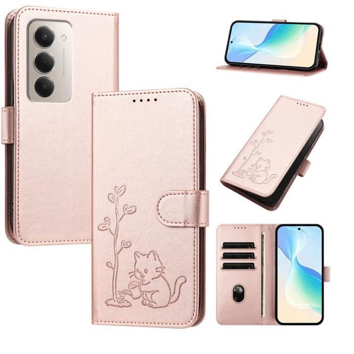 Funda para teléfono YX0014 con hebilla de árbol de agua para gatos y correa de cuero vegano., For Redmi K90 Max 5G, For Redmi A7 Pro 171mm / Poco C85x 5G, For Redmi 15a 5G, For Redmi Note 15 Pro+ 5G 163.3mm / Poco M8 Pro 5G                             ...