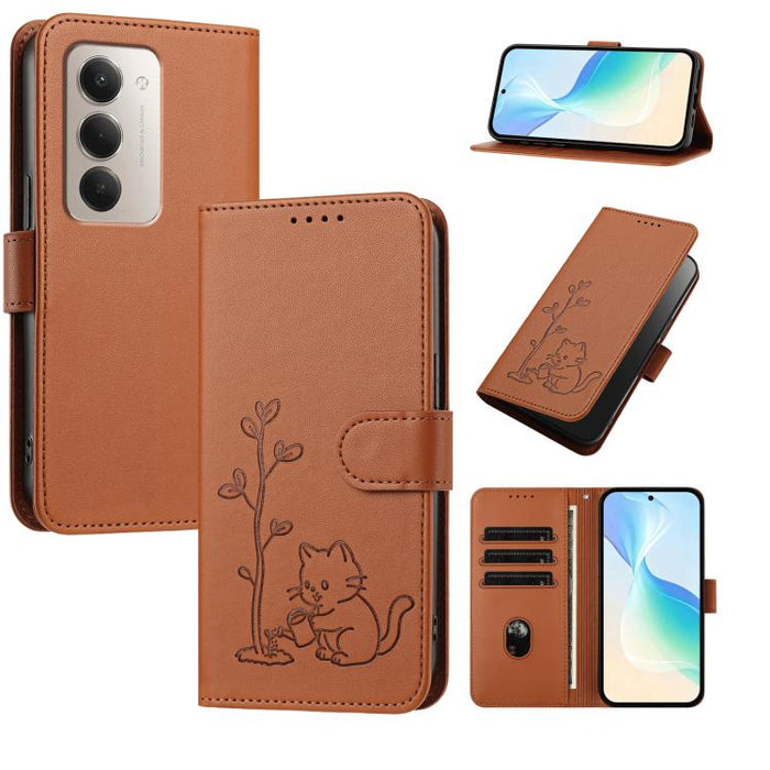 Funda para teléfono YX0014 con hebilla de árbol de agua para gatos y correa de cuero vegano., For Redmi K90 Max 5G, For Redmi A7 Pro 171mm / Poco C85x 5G, For Redmi 15a 5G, For Redmi Note 15 Pro+ 5G 163.3mm / Poco M8 Pro 5G                             ...