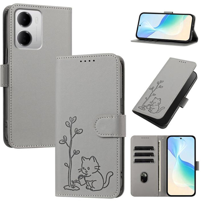 Funda para teléfono YX0014 con hebilla de árbol de agua para gatos y correa de cuero vegano., For Redmi K90 Max 5G, For Redmi A7 Pro 171mm / Poco C85x 5G, For Redmi 15a 5G, For Redmi Note 15 Pro+ 5G 163.3mm / Poco M8 Pro 5G                             ...