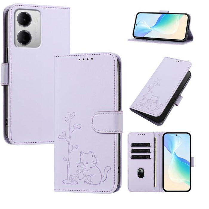 Funda para teléfono YX0014 con hebilla de árbol de agua para gatos y correa de cuero vegano., For Redmi K90 Max 5G, For Redmi A7 Pro 171mm / Poco C85x 5G, For Redmi 15a 5G, For Redmi Note 15 Pro+ 5G 163.3mm / Poco M8 Pro 5G                             ...