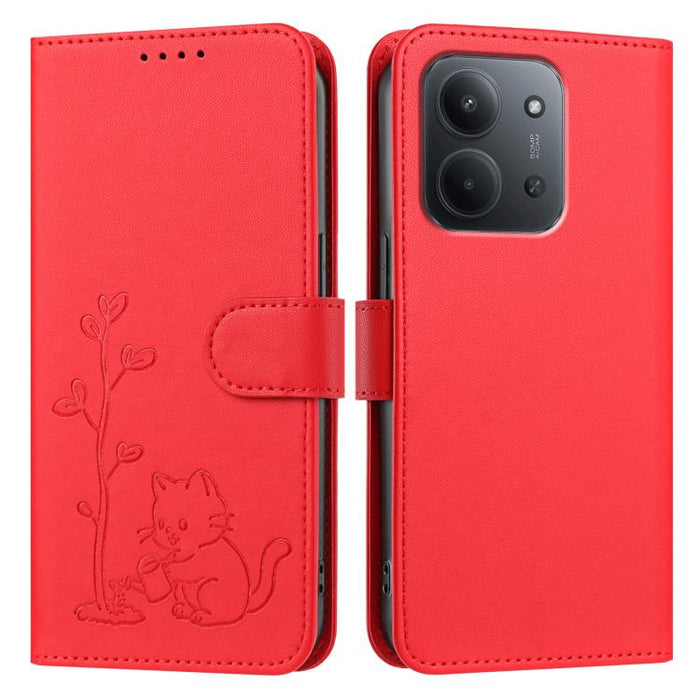 Funda para teléfono YX0014 con hebilla de árbol de agua para gatos y correa de cuero vegano., For Redmi 15C 5G / 4G EU 173mm, For Redmi A5 4G 173.3mm, For Redmi A5 4G 171.7mm / Poco C71, For Redmi Note 14 4G 164.84mm                                    ...