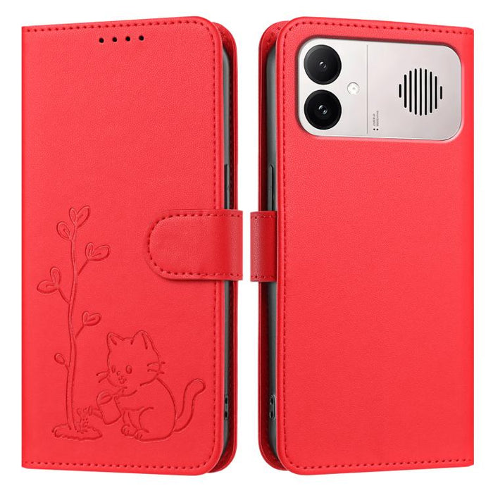 Funda para teléfono YX0014 con hebilla de árbol de agua para gatos y correa de cuero vegano., For Redmi K90 Max 5G, For Redmi A7 Pro 171mm / Poco C85x 5G, For Redmi 15a 5G, For Redmi Note 15 Pro+ 5G 163.3mm / Poco M8 Pro 5G                             ...