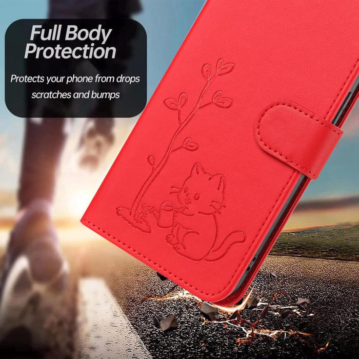 Funda para teléfono YX0014 con hebilla de árbol de agua para gatos y correa de cuero vegano., For Redmi K90 Max 5G, For Redmi A7 Pro 171mm / Poco C85x 5G, For Redmi 15a 5G, For Redmi Note 15 Pro+ 5G 163.3mm / Poco M8 Pro 5G                             ...