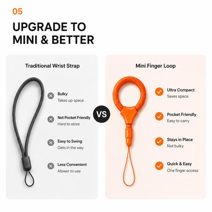Cordón para teléfono con anillo autoblocante XDcase Mini