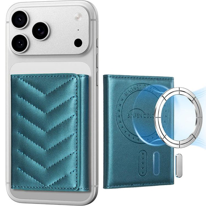Soporte magnético en forma de V para teléfono móvil BFK36 con ranuras para tarjetas RFID