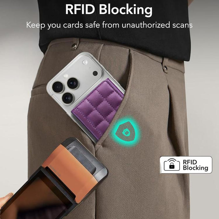 Soporte magnético cuadrado para teléfono móvil BFK38 con ranuras para tarjetas RFID