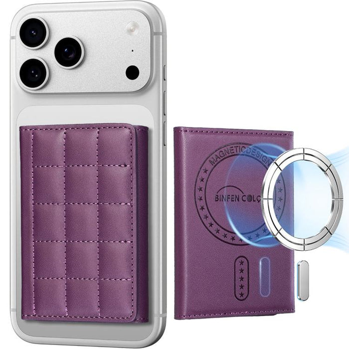 Soporte magnético cuadrado para teléfono móvil BFK38 con ranuras para tarjetas RFID